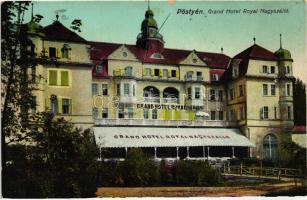 Pöstyén, Piestany; Royal Nagyszálló / Grand Hotel (vágott / cut)