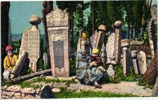 Constantinople, Cimetiere Turc a Scutari / Turkish cemetery