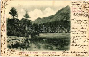 1899 Tátra, Poprádi tó és menház / lake, rest house (EK)