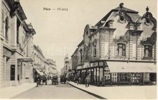 Pécs with shops