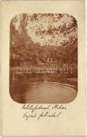 1908 Gresten, Schlossteich Stiebar / castle lake, photo
