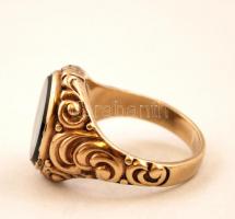 Arany (Au.) 9K gyűrű turmalin berakással, jelzett, saját díszdobozában (Uhrenhaus Weirich, Eisenach)...