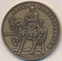 Lebó Ferenc (1960-) 1996. "Árpád Nagyfejedelem / A honfoglalás emlékére" Br emlékérem T:1-