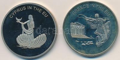 Máltai Lovagrend 2004. 100L "Ciprus az EU-ban" + 2004. 100L "Görögország az EU-ban&qu...