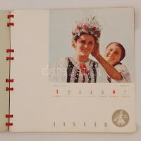 1939 Színes képekkel illusztrált asztali  naptár, a M.Kir.Külkereskedelmi  Hivatal kiadványa