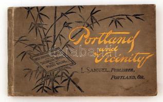 1887 Portland and vicinity. Willametty Valley, Columbia River, Puget Sound, képes könyv sok képpel