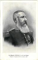 3 db RÉGI képeslap; Leopold II, Prince Albert / 3 old postcards; Leopold II, Prince Albert