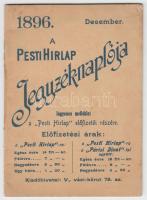 1896 A Pesti Hírlap jegyzéknaplója, ingyenes melléklet a Pesti Hírlap előfizetői részére