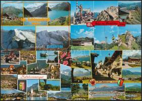 Kb. 217 db MODERN külföldi városképes lap; sok német / Approx. 217 modern European town-view postcards; many German