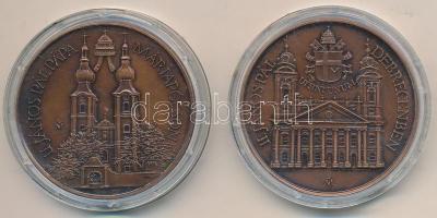 Fritz Mihály (1947-) 1991. "II. János Pál Pápa Máriapócson 1991. Augusztus 16-20" Br emlék...