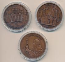 Fritz Mihály (1947-) 1991. "II. János Pál Pápa Máriapócson 1991. Augusztus 16-20" Br emlék...