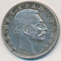 Szerbia 1915. 1D Ag "I. Péter" T:2 kis patina, apró ph.
Serbia 1915. 1 Dinar Ag "Pet...