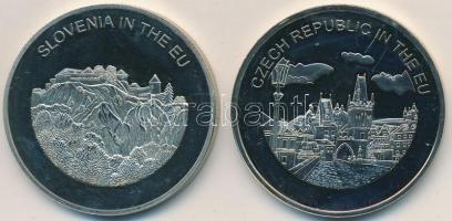 Máltai Lovagrend 2004. 100L "Csehország az EU-ban" + 2004. 100L "Szlovénia az EU-ban&...