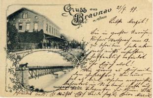 1899 Braunau a. Inn w. Railway-station