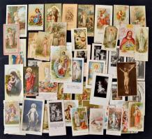 cca 1900-50 Vegyes szentkép tétel, 50db, különböző méretben és minőségben, cca 6x3cm és 9x6cm között