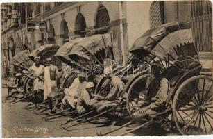 Asian folklore, Rickshaw group, The White Horse Hotel, Raphael Tuck & Sons Collo-Photo No. 27. (EK)