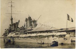 Fiume Condorcet French ship Foto AK