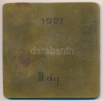 1921. "LBKE (Budapesti Lawn-Tennis és Korcsolya Egylet) / 1921. III. díj" Br díjérem (51x5...