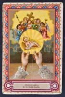 cca 1920 Vegyes, litho szentkép tétel, 10db, különböző méretben és minőségben,  cca 5x7cm, 11x7cm