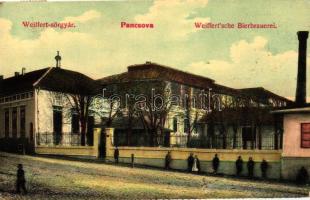 Pancsova, Pancevo; Weiffert-sörgyár, kiadja Horovitz Adolf és fia / brewery