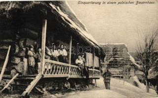 Einquartierung in einem polnischen Bauernhaus / WWI military Billeting in a Polish farm