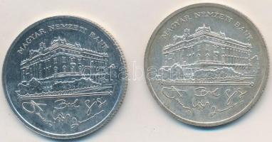 1992. 200Ft Ag "MNB" (2x) T:2,2-