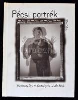 Pécsi portrék 1995-1998. Hajnóczy Örs és Körtvélyesi László fotói. Pécs, é. n., Művészetek Háza. Körtvélyesi László dedikációjával. Kicsit kopott kartonált papírkötésben, vetemedett lapokkal.