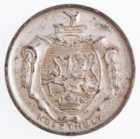 1974. "Keszthely / Éremgyűjtők Keszthelyi Csoportja - 20 éves a városunk" ezüstözött fém e...