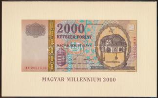 2000. 2000Ft "Millennium" eredeti bontatlan csomagolásban T:I