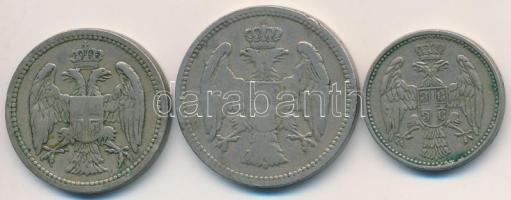 Szerbia 1884H 10p Cu-Ni + 20p Cu-Ni + 1912. 5p Cu-Ni T:2,2-
Serbia 1884H 10 Para Cu-Ni + 20 Para Cu...
