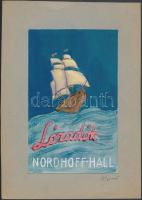 Biczó Tamás: Borítótervek, 2 db. Vegyes technika, papír, jelzett, paszpartun, 18x11 cm