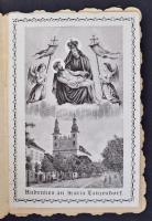 cca 1920 Díszes, kinyithatós, litho szentképek, 4db, különböző méretben és minőségben, 10x6cm