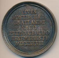 DN "Amicitia" modern Br emlékérem (64mm) T:2 apró ph. ND "Amicitia" modern Br co...