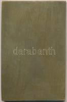 Szitányi Gábor (1884-1970) 1927. Irredenta Br plakett, eredeti "Arkanzas Budapest IV. Váczi ucc...