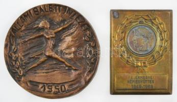 1950. "Állami Balettintézet" egyoldalas Br érem, nem eredeti tokban (82mm) + 1969. "F...