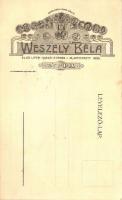 Weszely Béla első lippai hordógyáros, Lippa, reklámlap / Transylvanian barrel manufacture advertisement (EB)