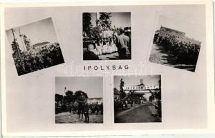 1938 Ipolyság, Sahy; &#039;A Felvidék felszabadulásának első örömünnepe&#039;, bevonulás / entry of the Hungarian troops, &#039;vissza&#039; So. Stpl