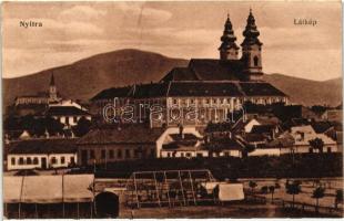 Nyitra, Nitra; Vártemplom, piac, kiadja Huszár István / castle church, market