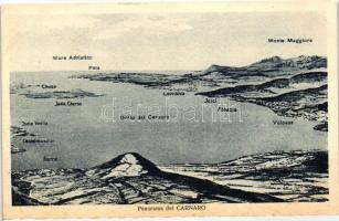 3 db RÉGI horvát városképes lap; Abbazia, Crikvenica, Carnaro / 3 old Croatian town-view postcards, Abbazia, Crikvenica, Carnaro