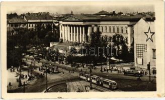 2 db képeslap; Budapest Képzőművészeti Alkotások Kiadóvállalat képeslapja; Félix-fürdő, Amerikai szá...