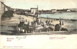 Split, Spalato; Fontana F. G. 1e Marina / fountain