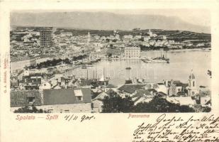 Split, Spalato; Panorama / port view