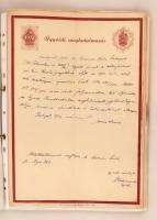 1938-1950 Ügyvédi  meghatalmazások, okmánybélyegekkel, 60 db