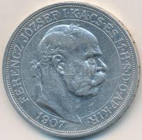 1907KB 5K Ag "Ferenc József koronázásának 40. évfordulója" T:2-,3 kis ph.
Hungary 1907KB ...