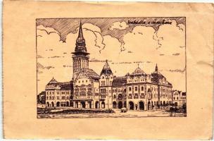Szabadka, Subotica; Városháza, Délvidéki Egyetemi és Főiskolai Hallgatók Egyesülete / town hall s: Lamoss (EB)