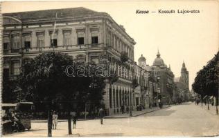 Kassa, Kosice; Kossuth Lajos utca, piac / street, market