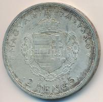 1935. 2P Ag "Rákóczi" T:2 kis patina Adamo P7.2