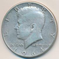 Amerikai Egyesült Államok 1964. 1/2$ Ag "Kennedy" T:2-USA 1964. 1/2 Dollar Ag "Kennedy" C:VF