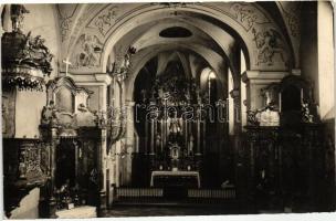 1936 Pápa, templom belső, photo