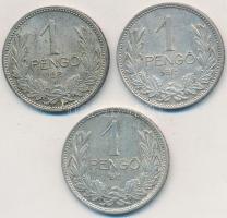 1927-1939. 1P Ag (3xklf) T:2